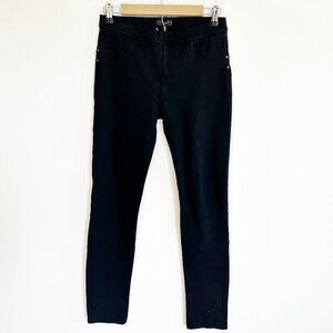 Sanctuary Ponte Pants M Black Skinny Pull On Stretch Leggings Mid Rise